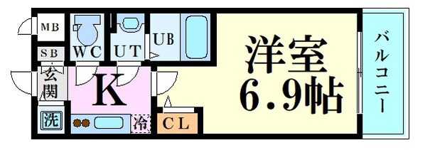 エスリードレジデンス大阪福島　の物件間取画像